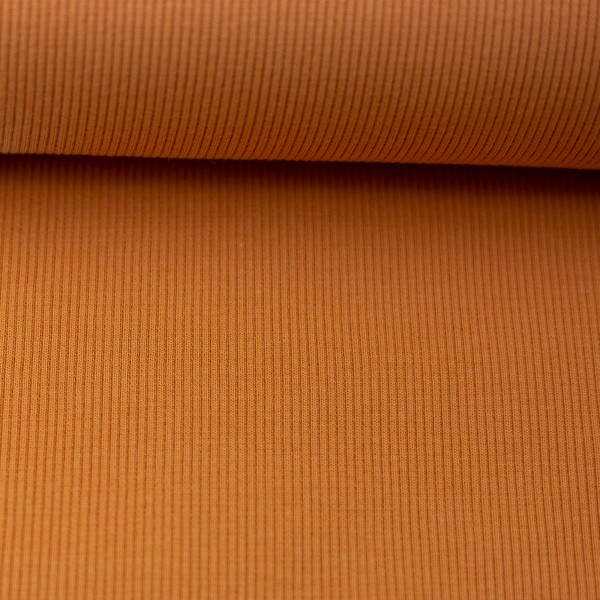 Swafing - Tessa - Feinripp Bündchen - uni - apfelsine