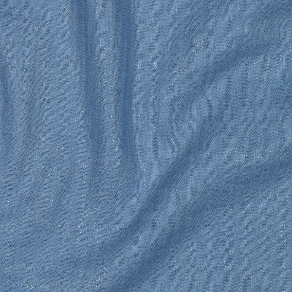 Glitzer-Musselin - Double Gauze - indigo
