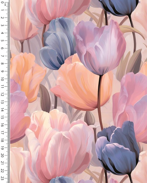 Tulpenliebe - pastell - Allover - French Terry