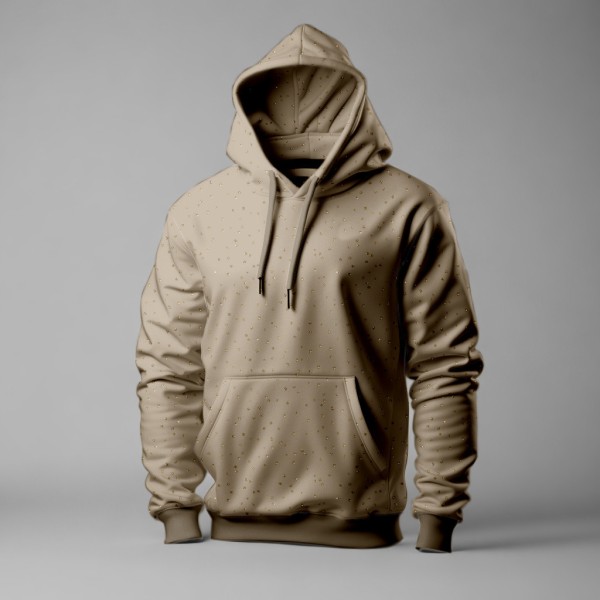 Eigenproduktion - Glamorous - Glam-Dotties - mocca - French Terry