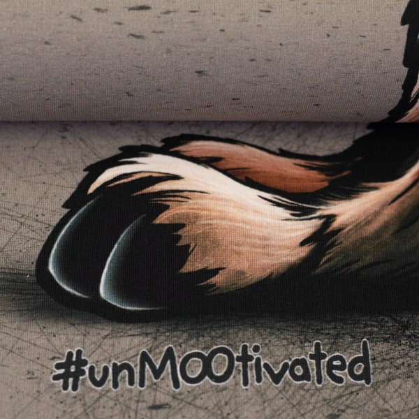Swafing - Cheeky Animal 2.0 - unMOOtivated - Design by Thorsten Berger - Panel - French Terry