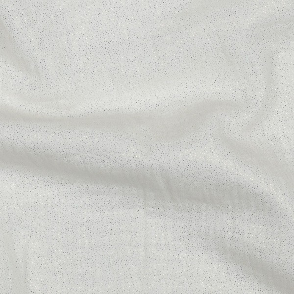Glitzer-Musselin - Double Gauze - weiß