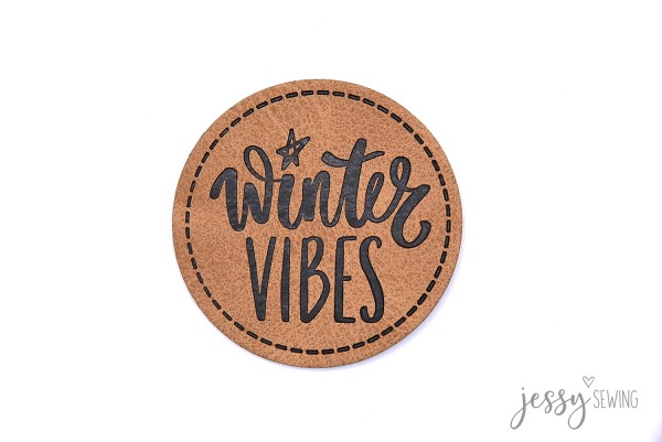 Kunstleder Label - "Winter Vibes"