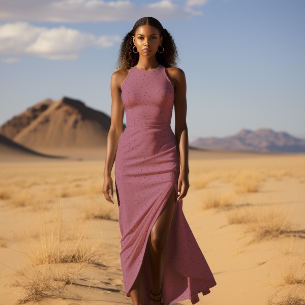 Eigenproduktion - Glamorous - Glam-Dotties - softpink - Baumwolljersey