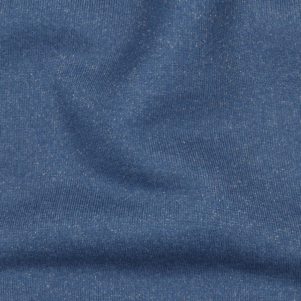 kuschelweicher Glitzer-Wintersweat - indigo blau