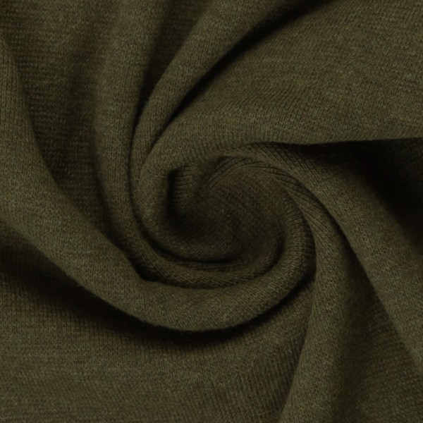 Swafing - Heike - Feinripp Bündchen - meliert - khaki