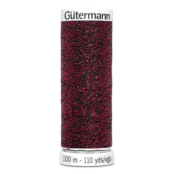 Nähmaschinen-Garn - Sparkly - Gütermann - rot - 100m