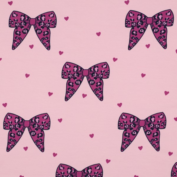 Leo-Schleifen - rosa - French Terry