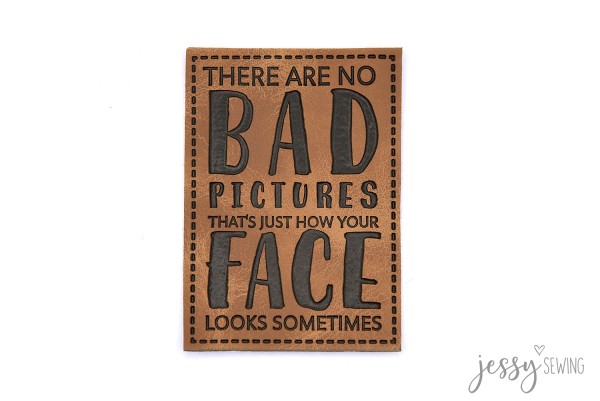 Kunstleder Label - "Bad Face"