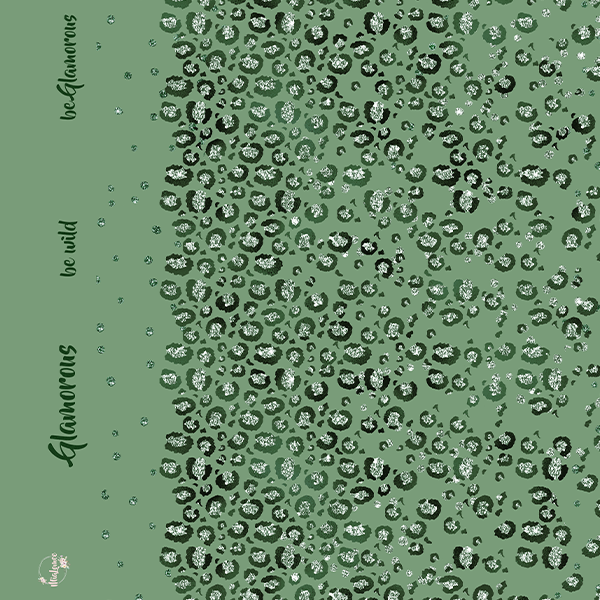 Eigenproduktion - Glamorous - Bordüre - jade - French Terry
