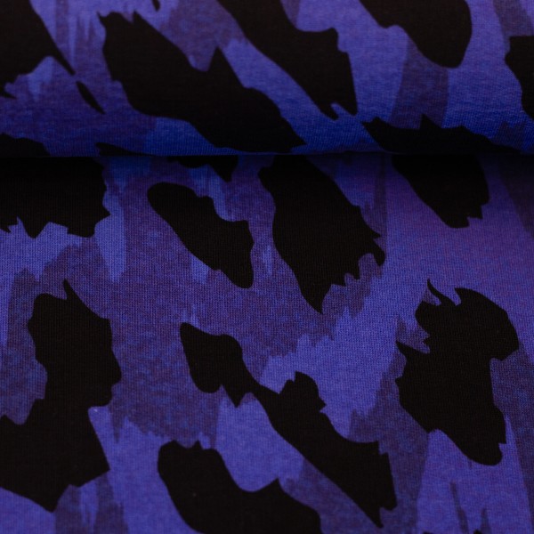 Swafing - Monsta by Thorsten Berger - Allover - blau - French Terry