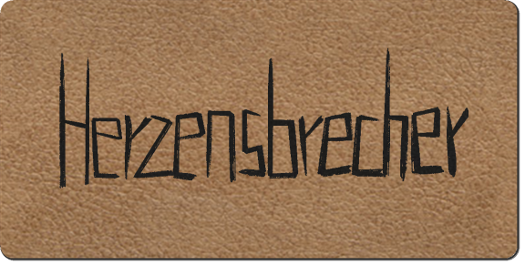 Eigenproduktion - Kunstleder Label - Herzensbrecher - camel