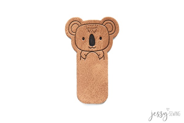 Kunstleder Label - Knick-mich "Koala"