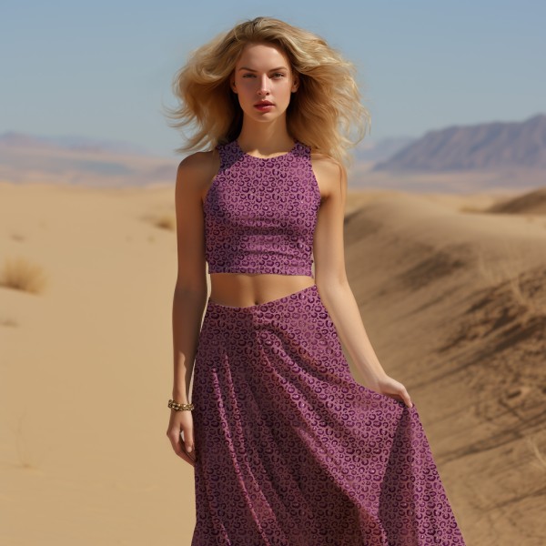 Eigenproduktion - Glamorous - Allover - softpink - Baumwolljersey