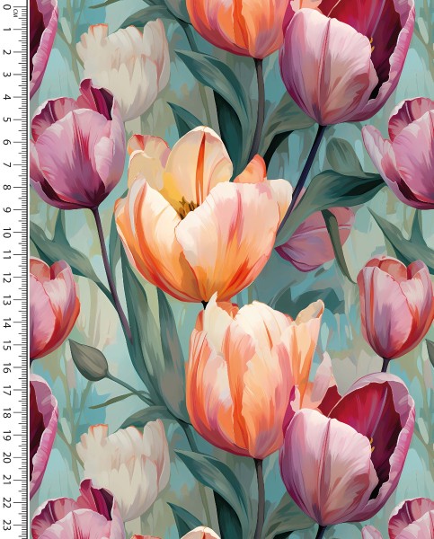 Tulpenliebe - colorful - Allover - French Terry