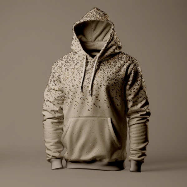 Eigenproduktion - Glamorous - Bordüre - mocca - French Terry