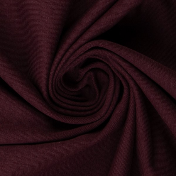 Swafing - Maike - uni - dunkles bordeaux - French Terry