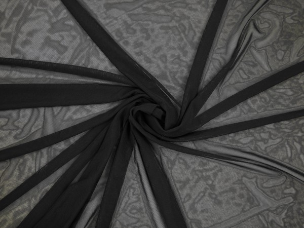 Swafing - Mesh - Milano - uni - schwarz