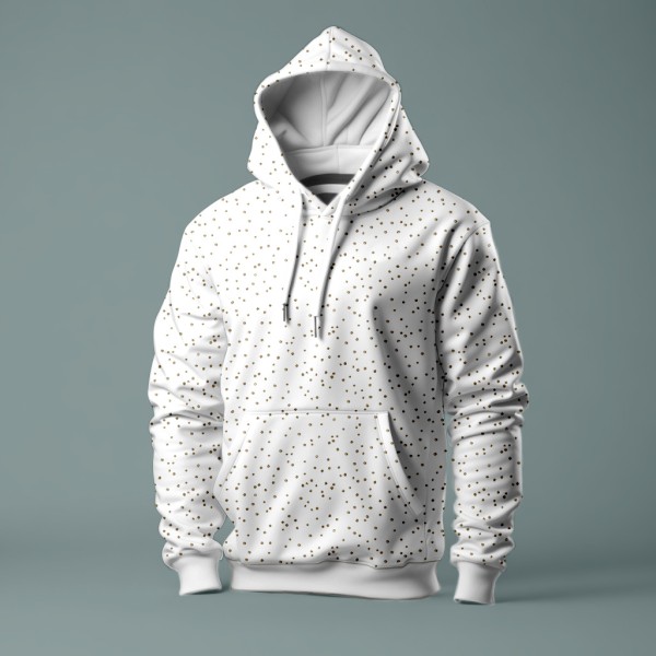 Eigenproduktion - Glamorous - Glam-Dotties - ivory - French Terry