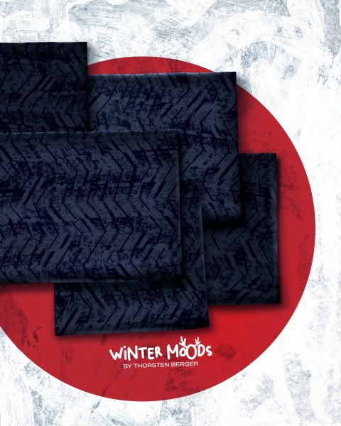 Winter Moods - by Thorsten Berger - Weihnachtsmann blau Kombi - French Terry