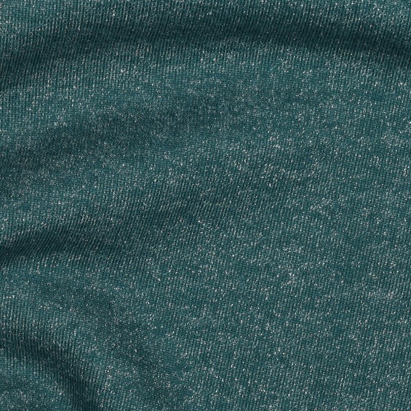 kuschelweicher Glitzer-Wintersweat - petrol