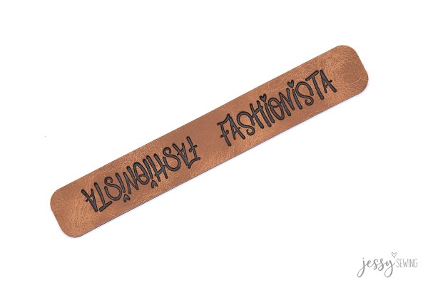 Kunstleder Label - Knick-mich "Fashionista"