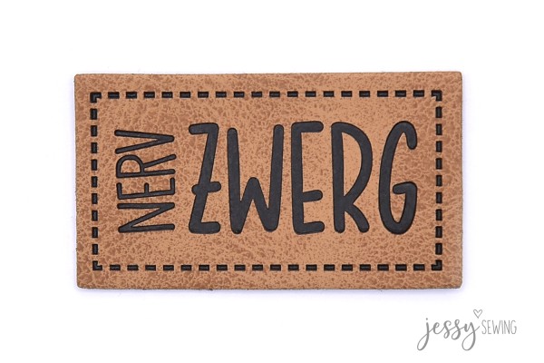 Kunstleder Label - "Nervzwerg"