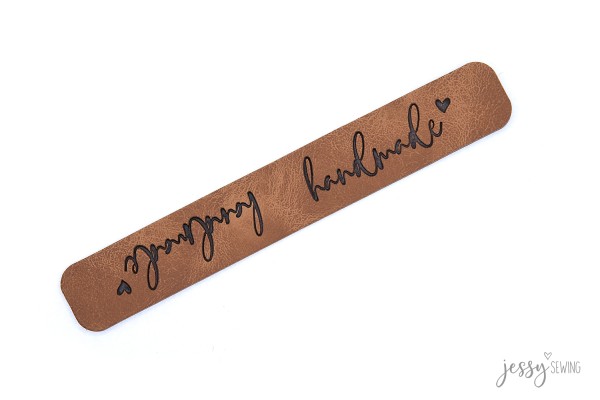 Kunstleder Label - Knick-mich "handmade"