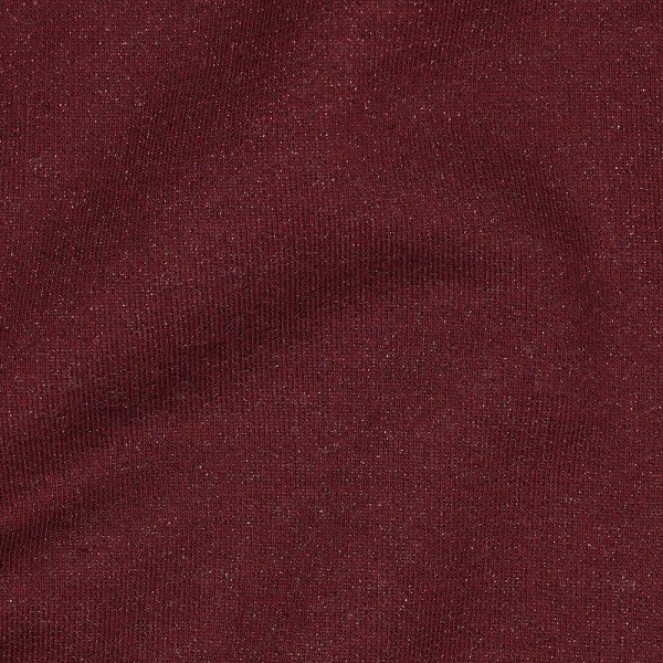 kuschelweicher Glitzer-Wintersweat - bordeaux