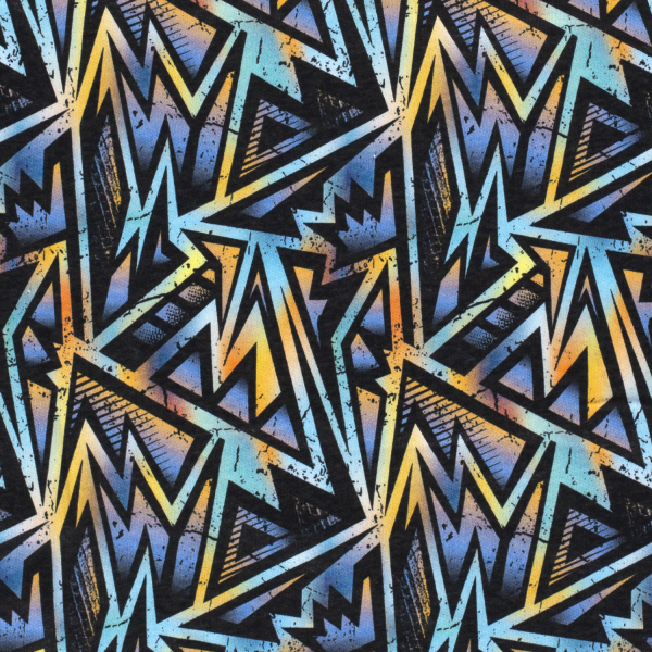 Grafitti - Blitze - blau - Sweatshirt
