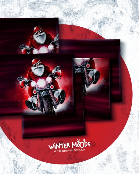 Swafing - Winter Moods - Design by Thorsten Berger - Panel - Weihnachtsmann rot - French Terry