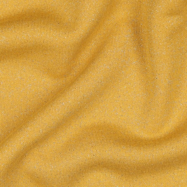 kuschelweicher Glitzer-Wintersweat - ocker