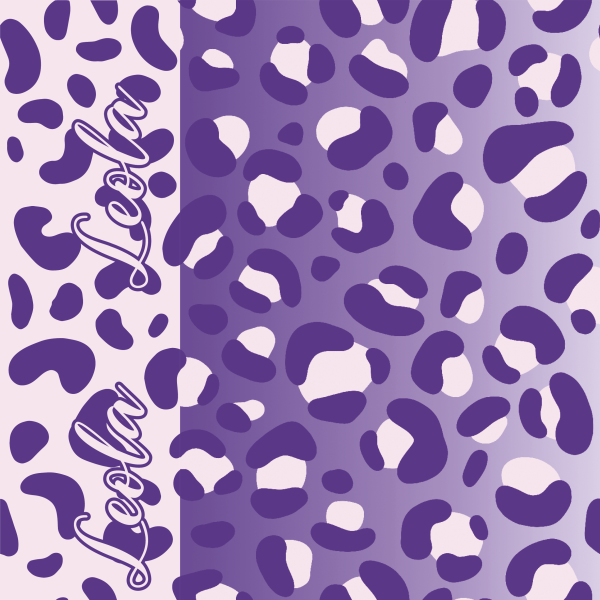 Eigenproduktion - Leola - Farbverlauf - lila-rosa - French Terry