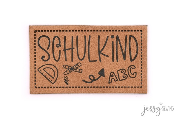 Kunstleder Label - "Schulkind"