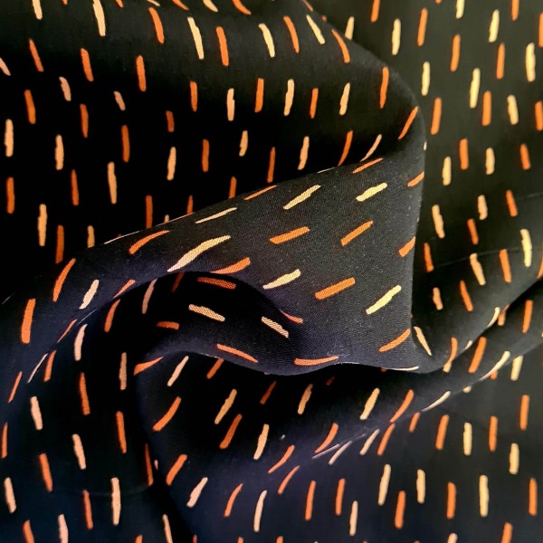 Viskose - Sprinkles - schwarz