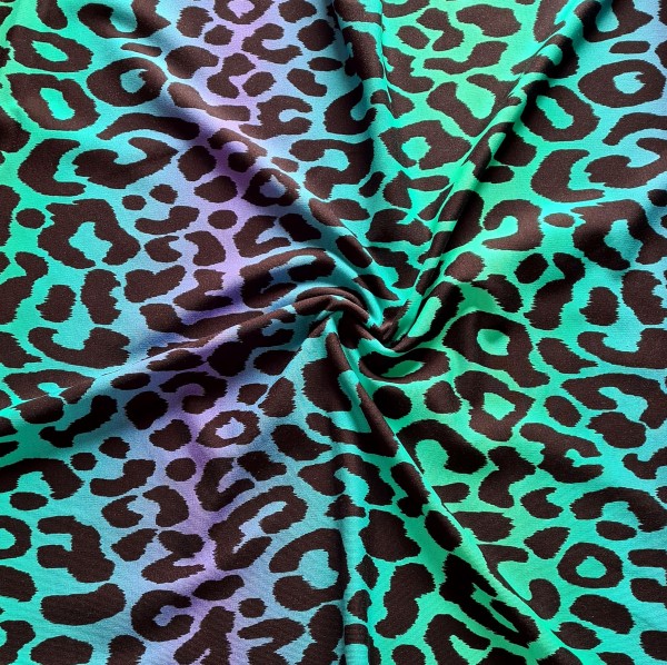 LEOmania - green - Allover - French Terry
