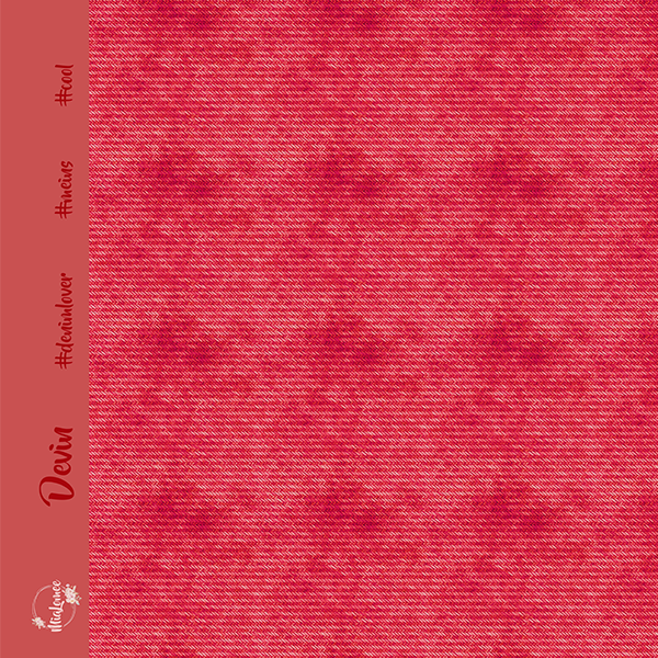 Eigenproduktion - Devin - Nr.22 - erdbeerrot - French Terry