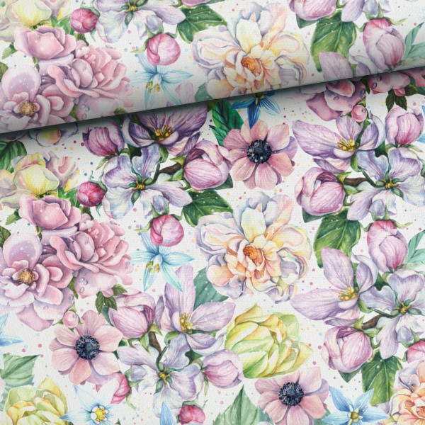 Spring Flowers - Allover - French Terry
