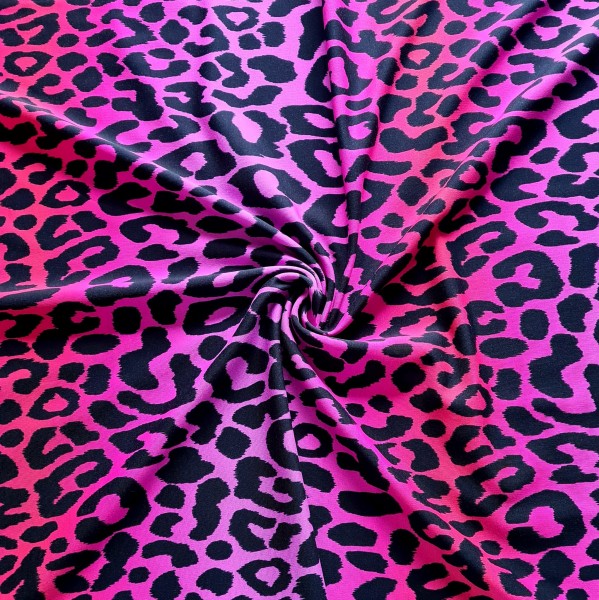 LEOmania - pink - Allover - French Terry