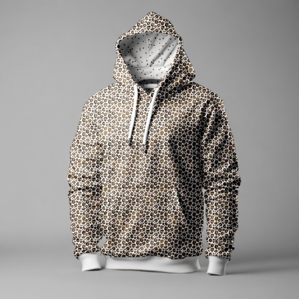 Eigenproduktion - Glamorous - Leo Allover - ivory - French Terry